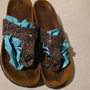 Sophia Milano Glittery Sandals